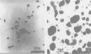 SEM images of Ni-P coated nano zirconia composite powders